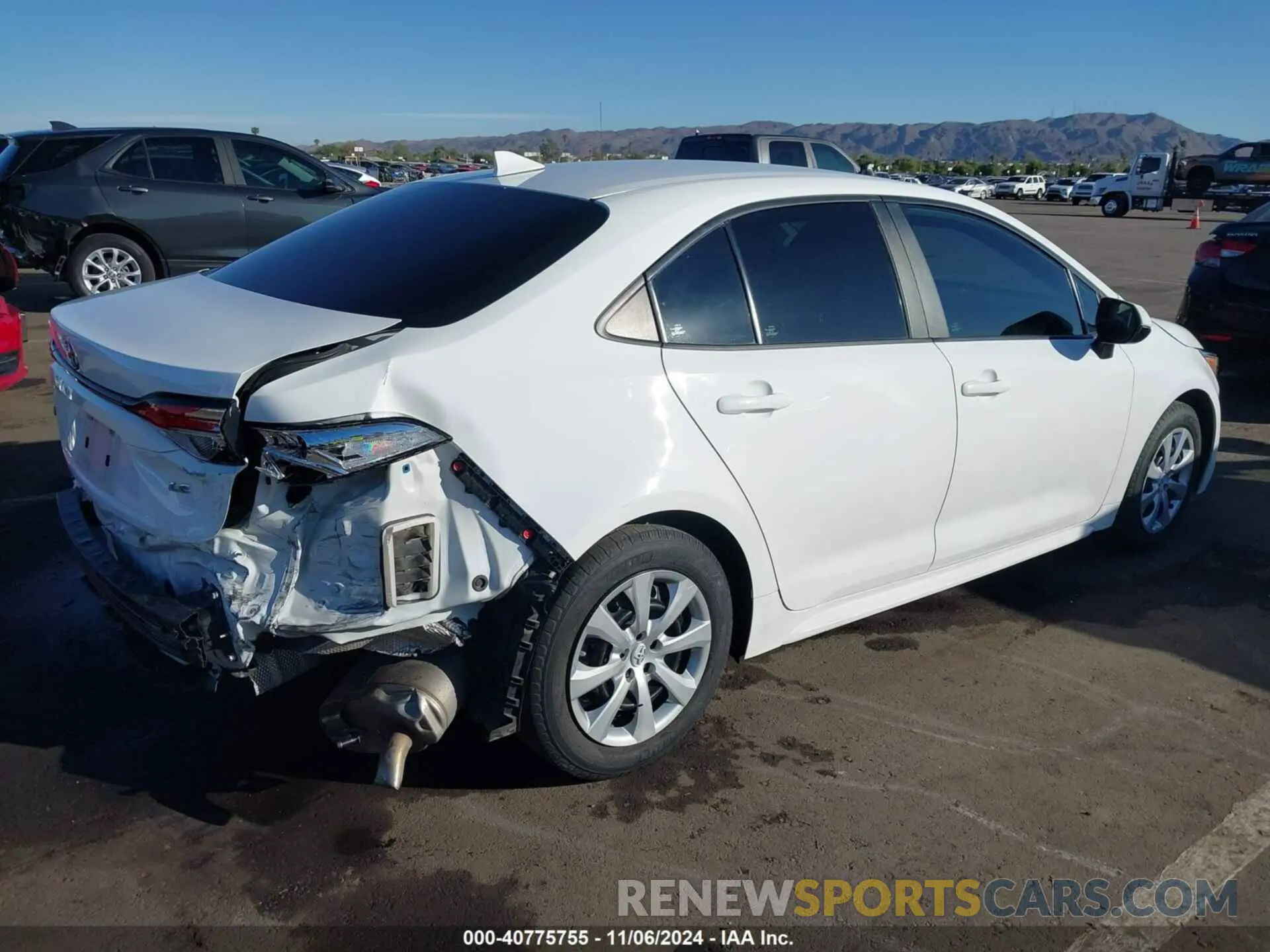 4 fotografías del automóvil dañado 5YFEPRAE3LP012718 TOYOTA COROLLA 2020