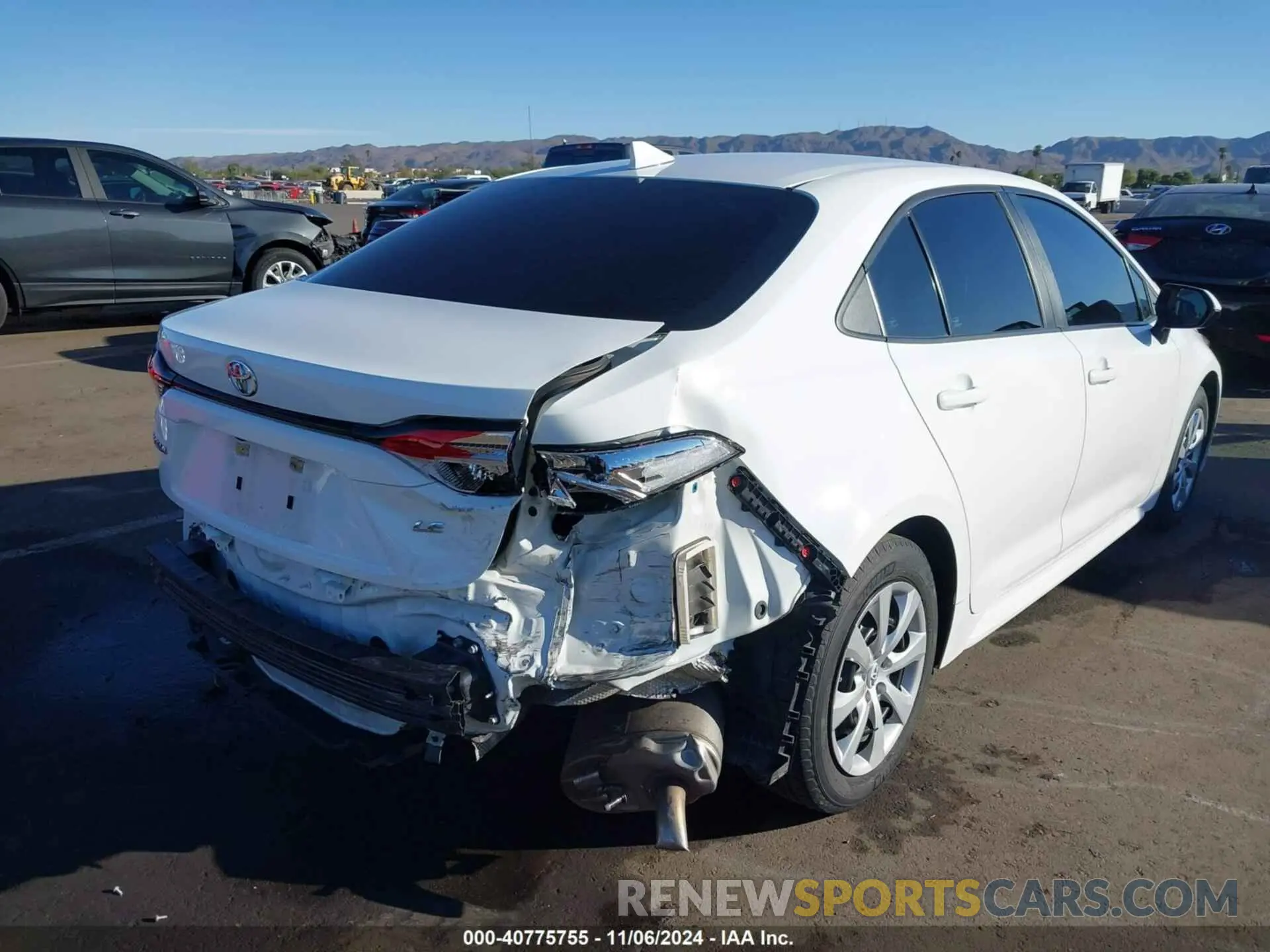 6 fotografías del automóvil dañado 5YFEPRAE3LP012718 TOYOTA COROLLA 2020