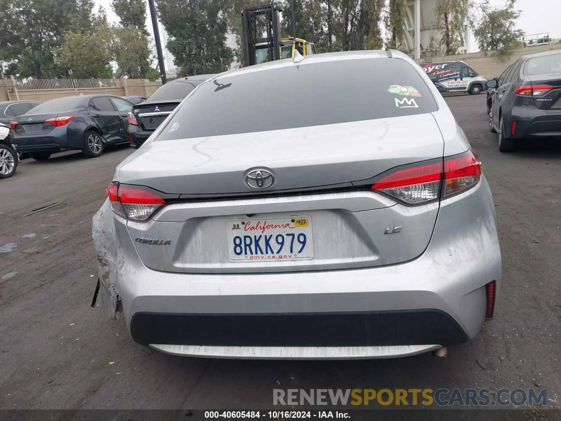 15 fotografías del automóvil dañado 5YFEPRAE3LP023718 TOYOTA COROLLA 2020