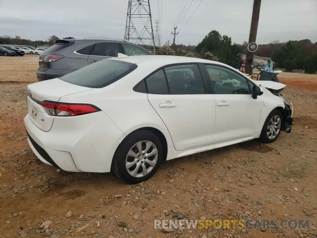 3 fotografías del automóvil dañado 5YFEPRAE3LP026585 TOYOTA COROLLA 2020