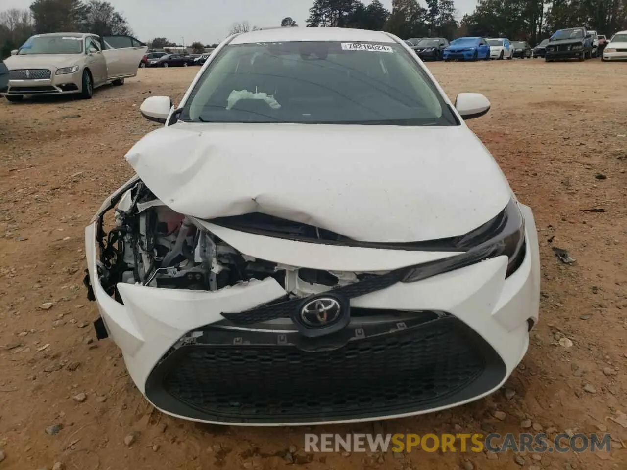 5 fotografías del automóvil dañado 5YFEPRAE3LP026585 TOYOTA COROLLA 2020