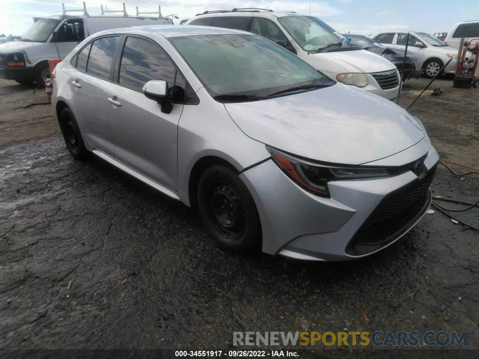 1 fotografías del automóvil dañado 5YFEPRAE3LP029194 TOYOTA COROLLA 2020
