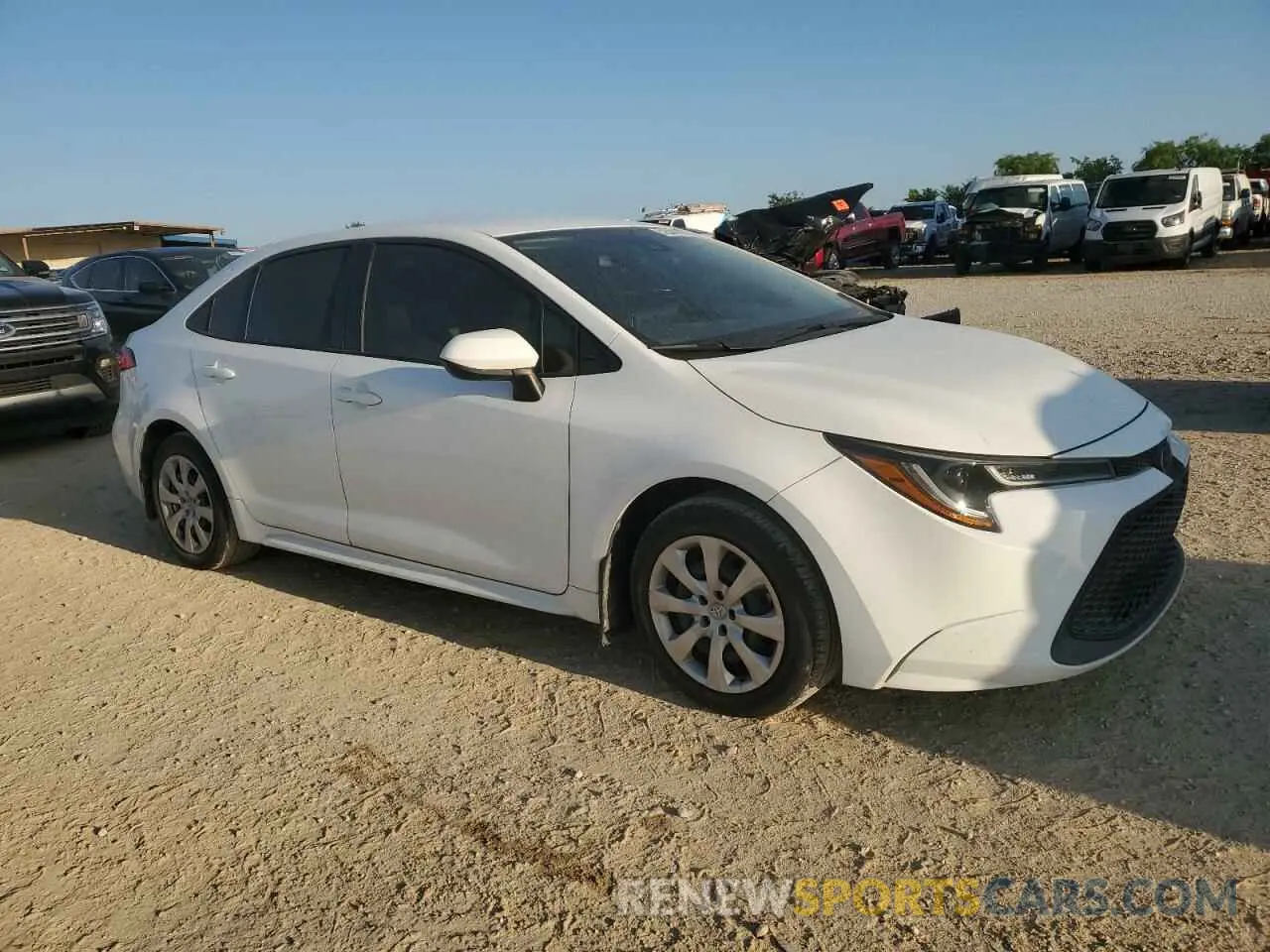 4 fotografías del automóvil dañado 5YFEPRAE3LP033777 TOYOTA COROLLA 2020