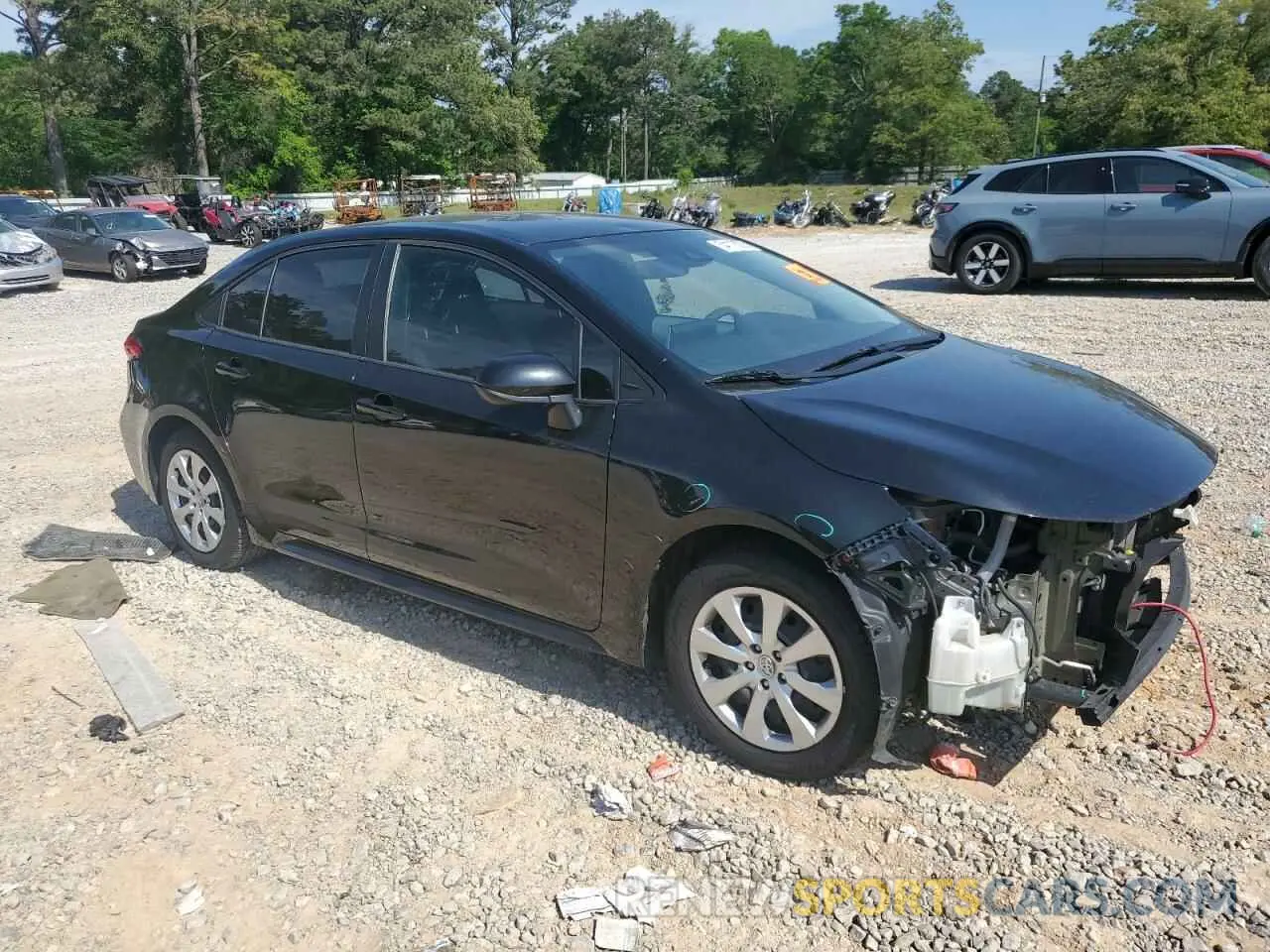 4 fotografías del automóvil dañado 5YFEPRAE3LP056105 TOYOTA COROLLA 2020