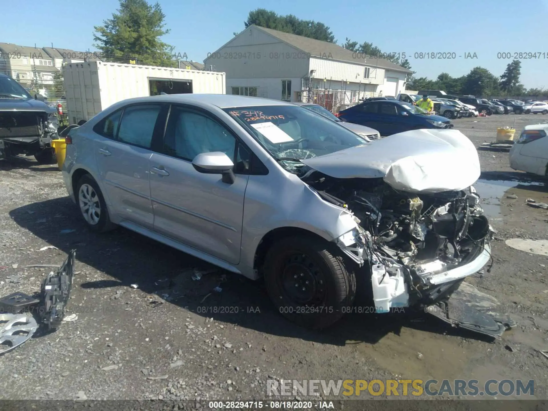 1 fotografías del automóvil dañado 5YFEPRAE3LP061210 TOYOTA COROLLA 2020