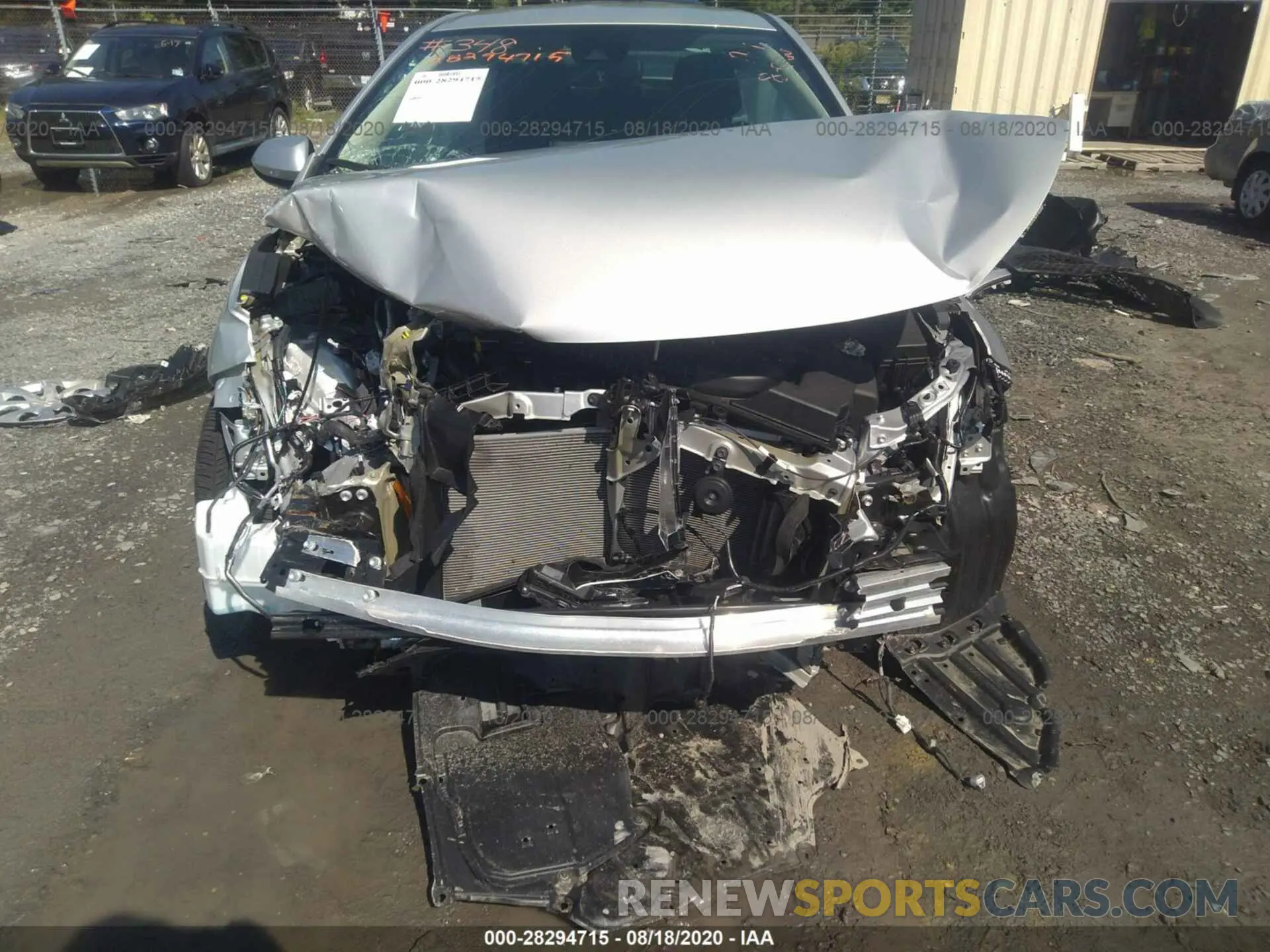 6 fotografías del automóvil dañado 5YFEPRAE3LP061210 TOYOTA COROLLA 2020