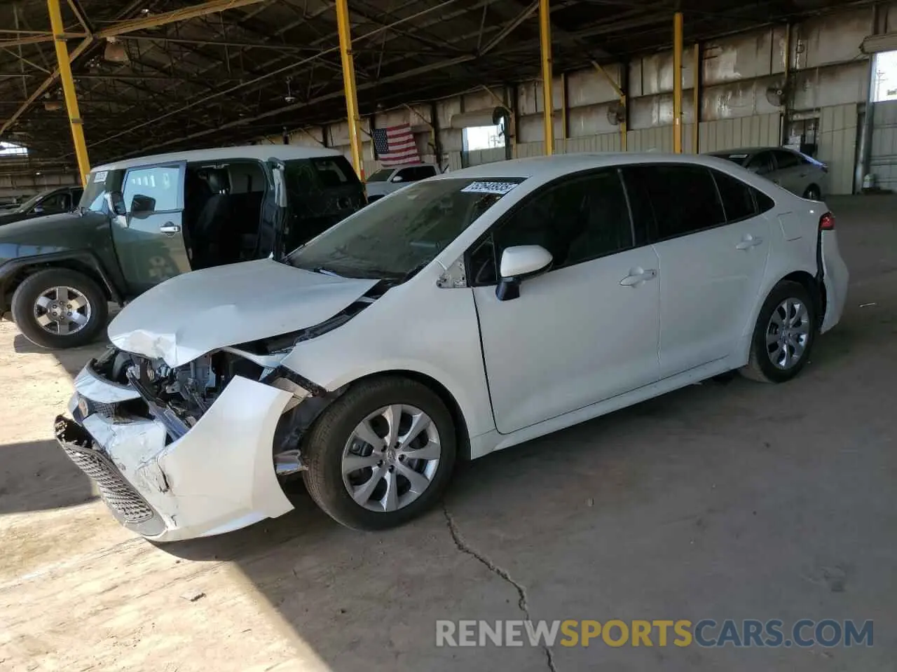 1 fotografías del automóvil dañado 5YFEPRAE3LP061711 TOYOTA COROLLA 2020