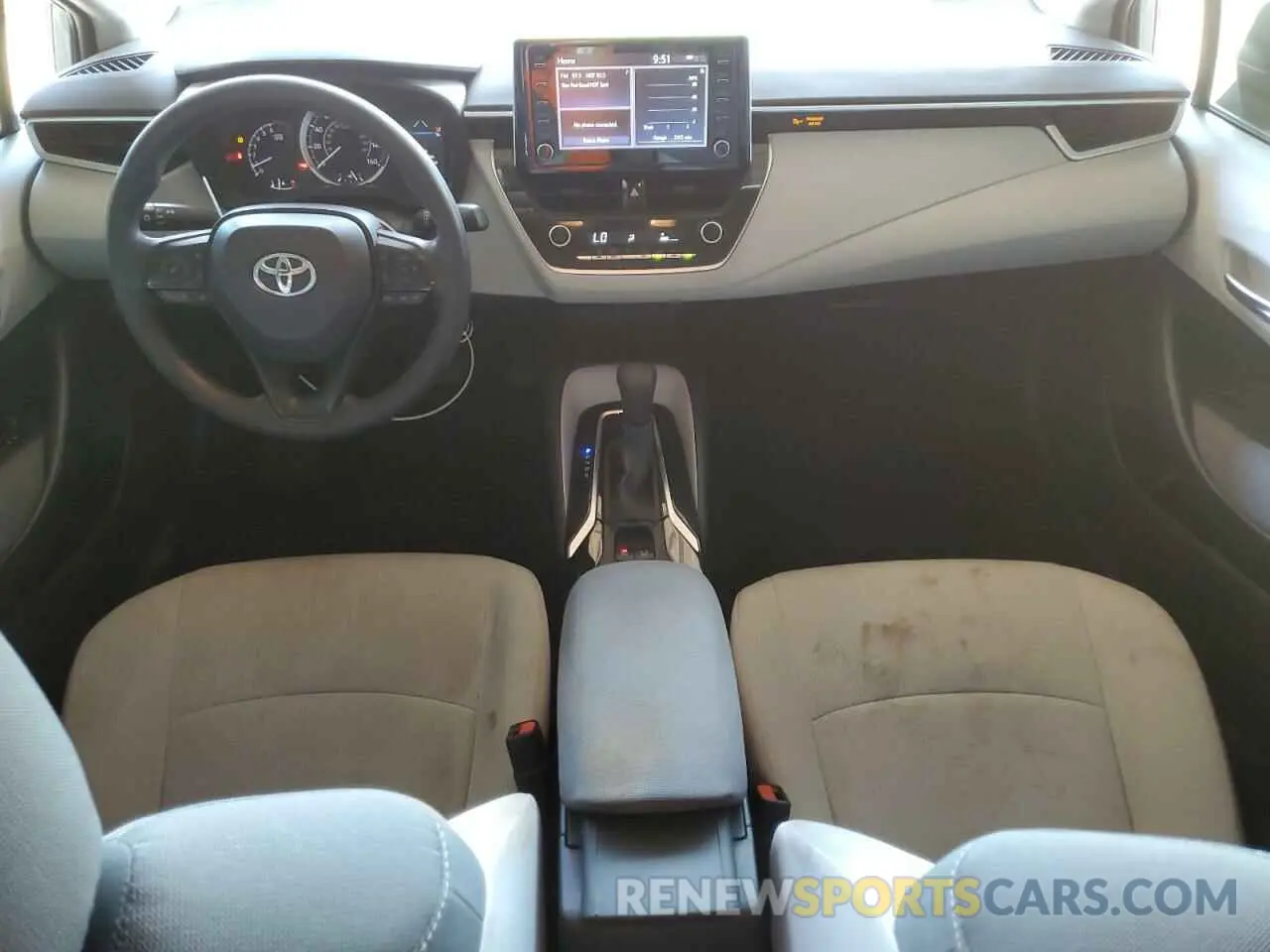 8 fotografías del automóvil dañado 5YFEPRAE3LP061711 TOYOTA COROLLA 2020