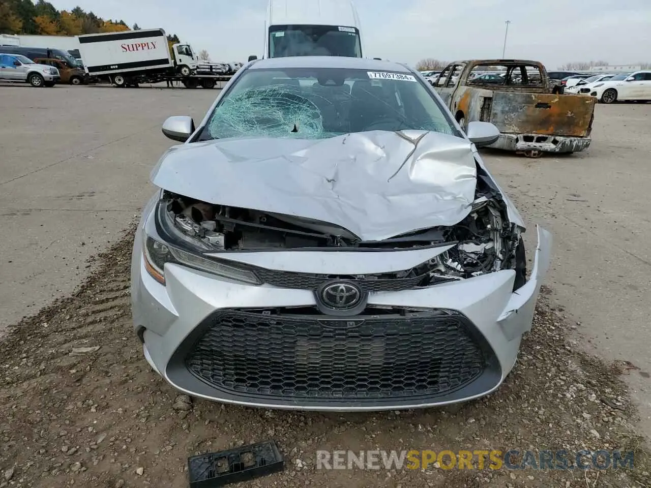 5 fotografías del automóvil dañado 5YFEPRAE3LP068416 TOYOTA COROLLA 2020