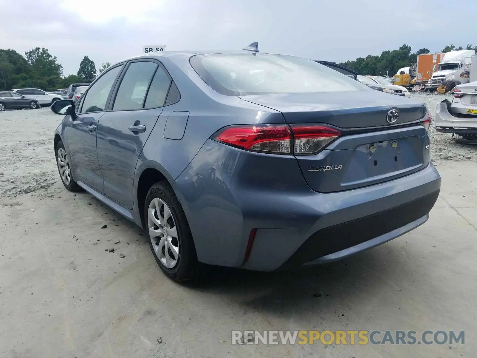 3 fotografías del automóvil dañado 5YFEPRAE3LP068870 TOYOTA COROLLA 2020