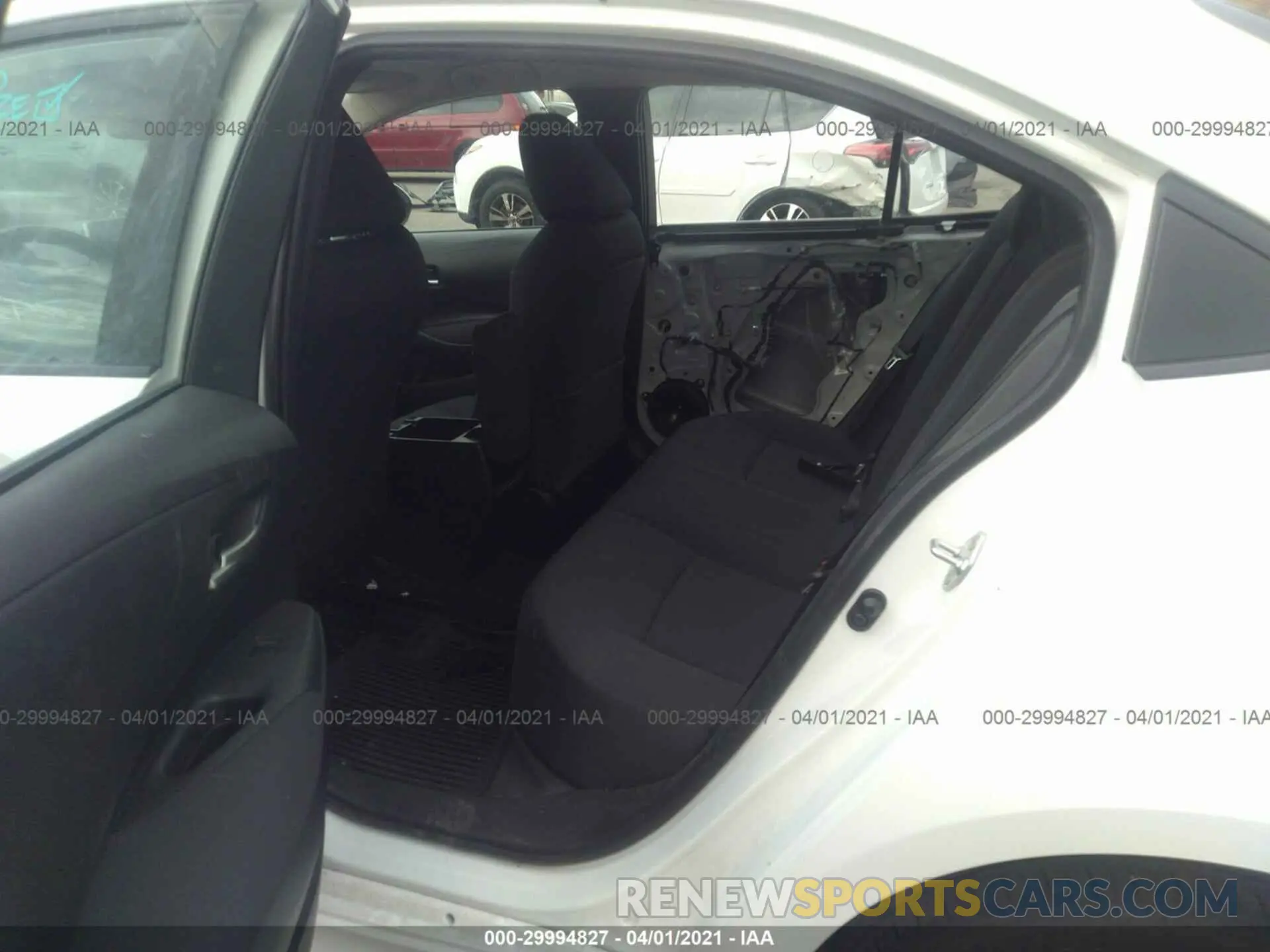 8 fotografías del automóvil dañado 5YFEPRAE3LP070084 TOYOTA COROLLA 2020
