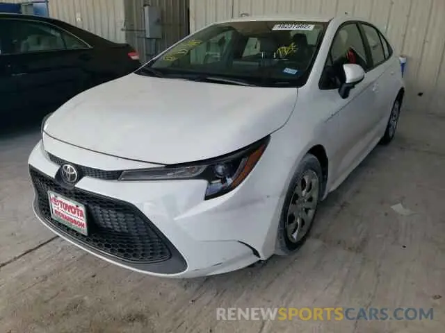 2 fotografías del automóvil dañado 5YFEPRAE3LP071929 TOYOTA COROLLA 2020