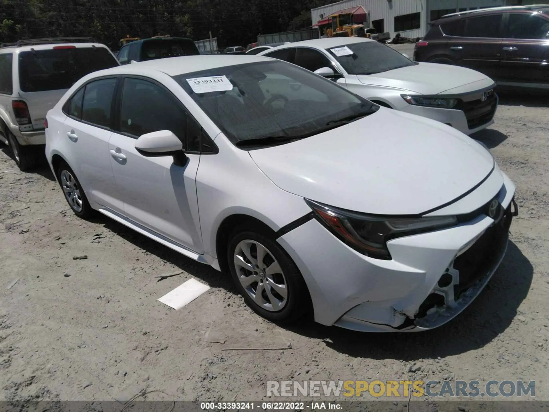 1 fotografías del automóvil dañado 5YFEPRAE3LP073891 TOYOTA COROLLA 2020
