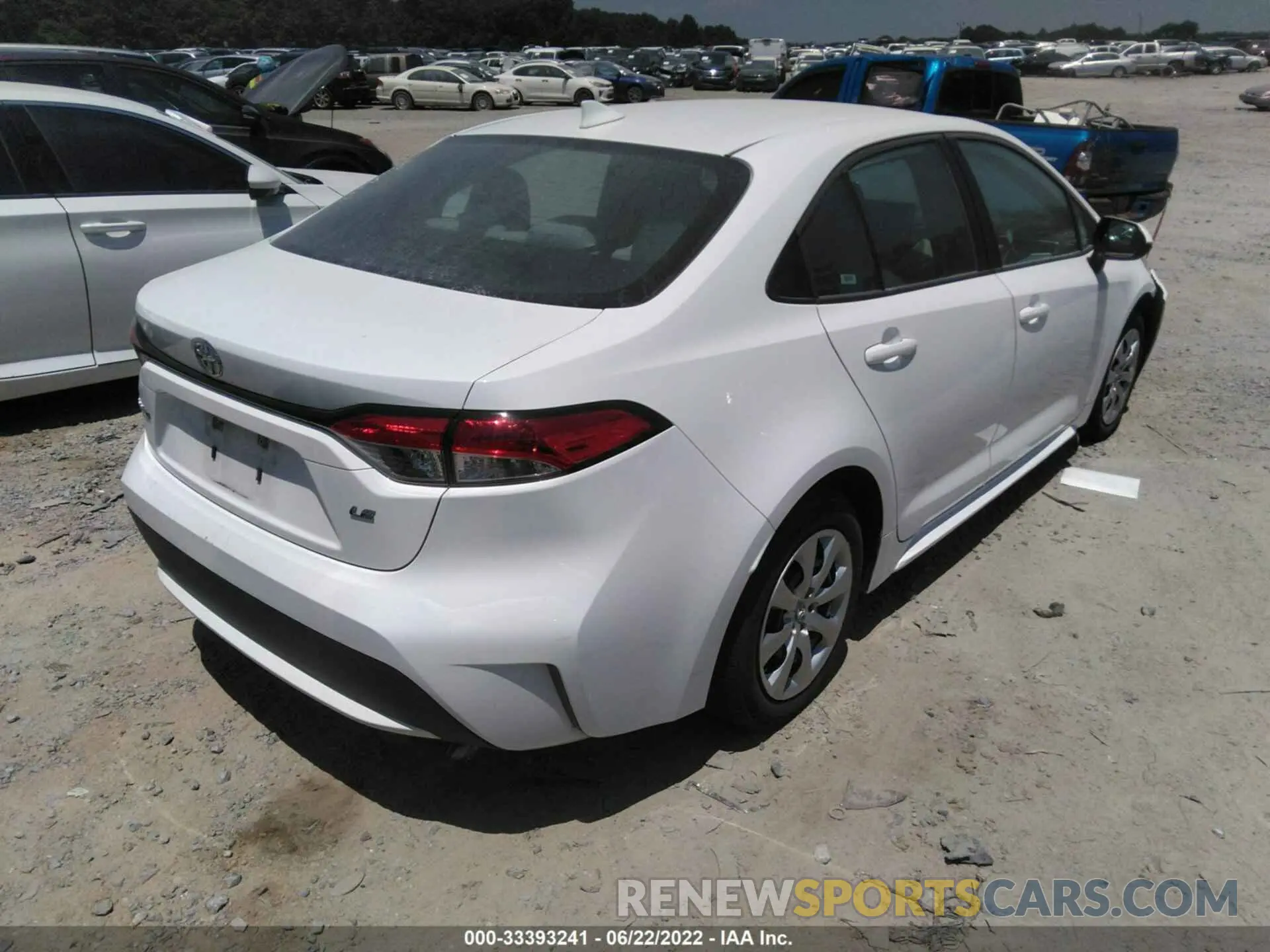 4 fotografías del automóvil dañado 5YFEPRAE3LP073891 TOYOTA COROLLA 2020
