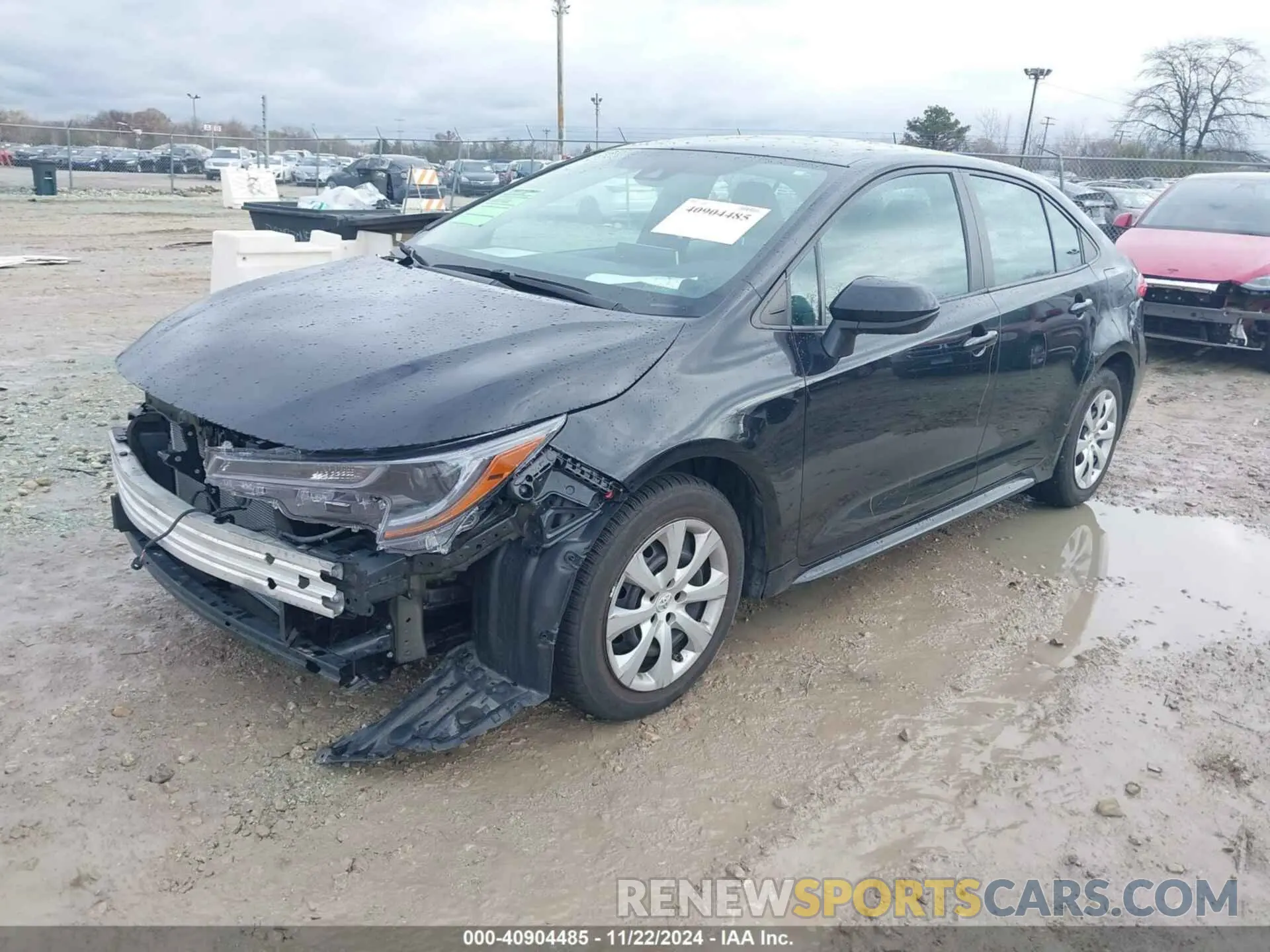2 fotografías del automóvil dañado 5YFEPRAE3LP081392 TOYOTA COROLLA 2020