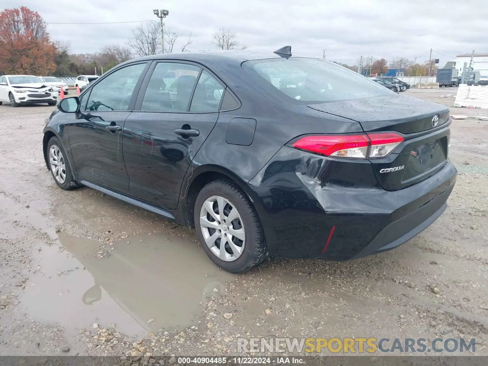 3 fotografías del automóvil dañado 5YFEPRAE3LP081392 TOYOTA COROLLA 2020