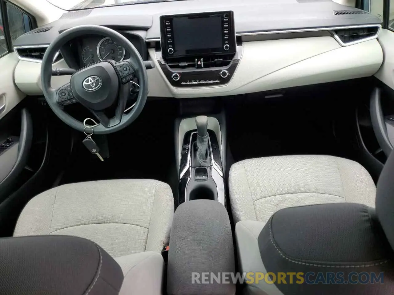 8 fotografías del automóvil dañado 5YFEPRAE3LP091419 TOYOTA COROLLA 2020