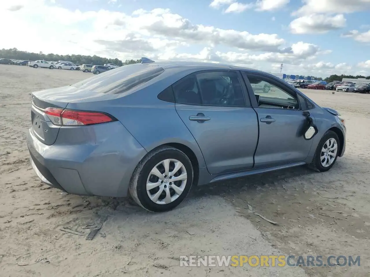 3 fotografías del automóvil dañado 5YFEPRAE3LP101527 TOYOTA COROLLA 2020