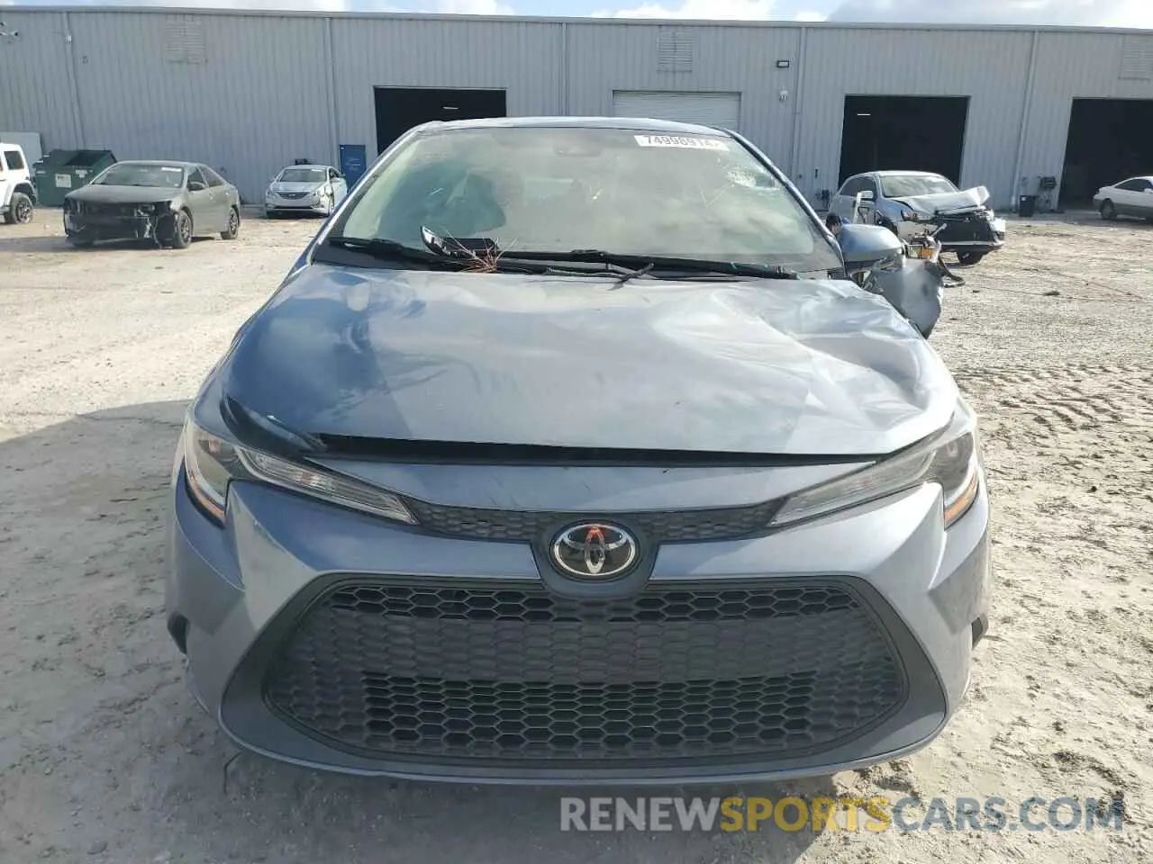 5 fotografías del automóvil dañado 5YFEPRAE3LP101527 TOYOTA COROLLA 2020
