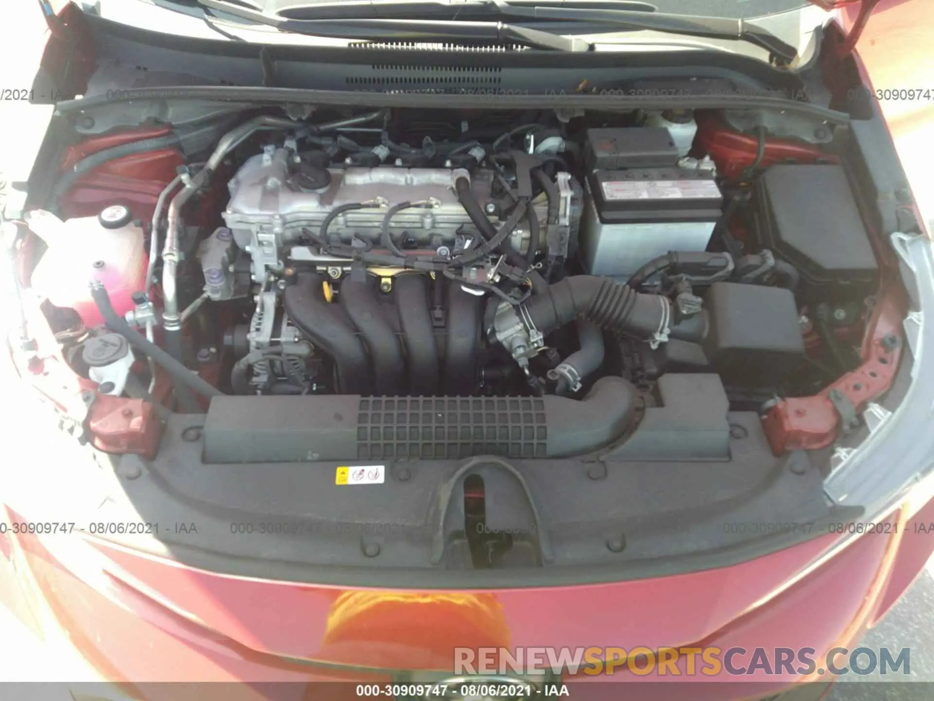 10 fotografías del automóvil dañado 5YFEPRAE3LP104623 TOYOTA COROLLA 2020