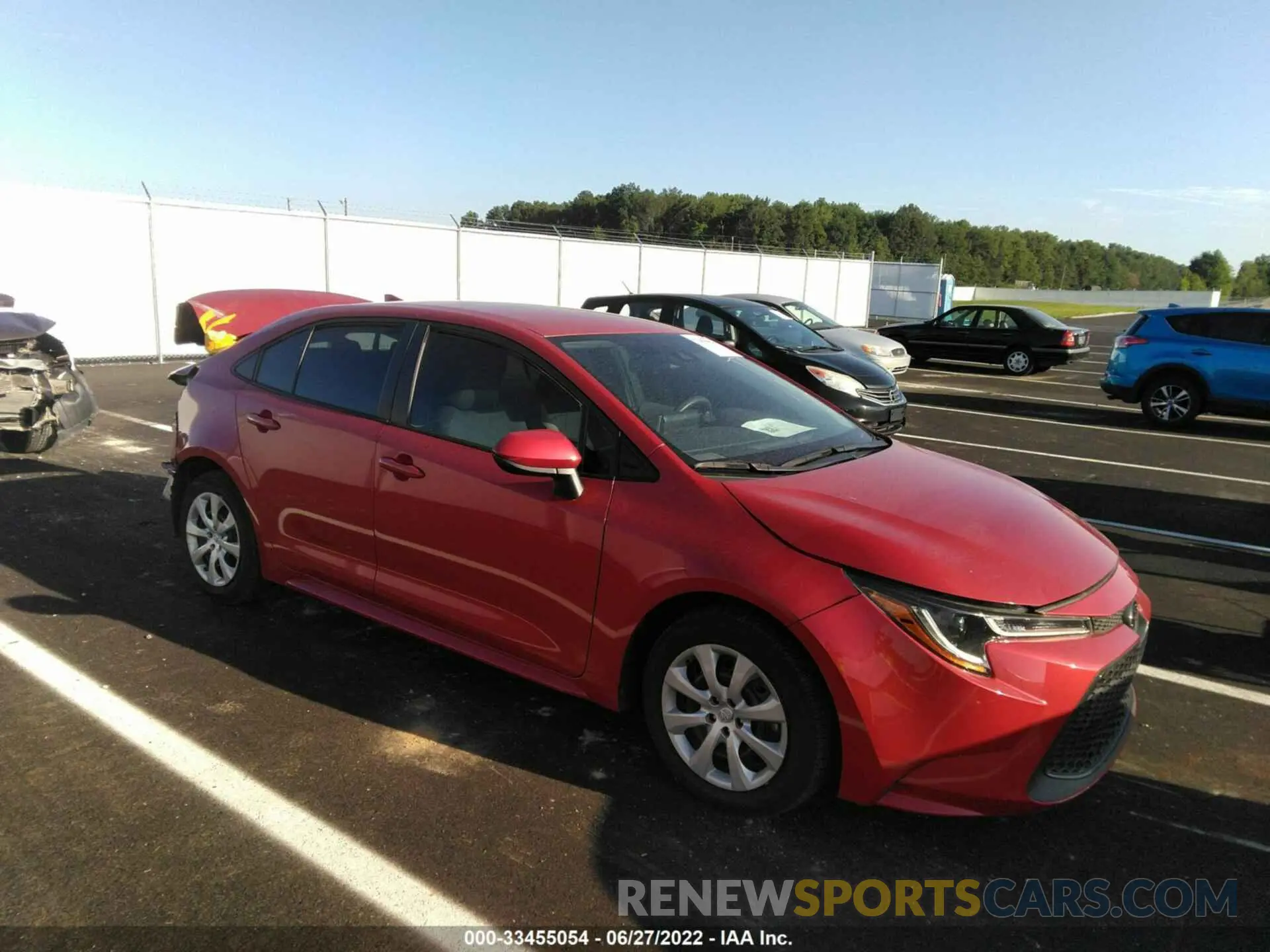 1 fotografías del automóvil dañado 5YFEPRAE3LP106260 TOYOTA COROLLA 2020