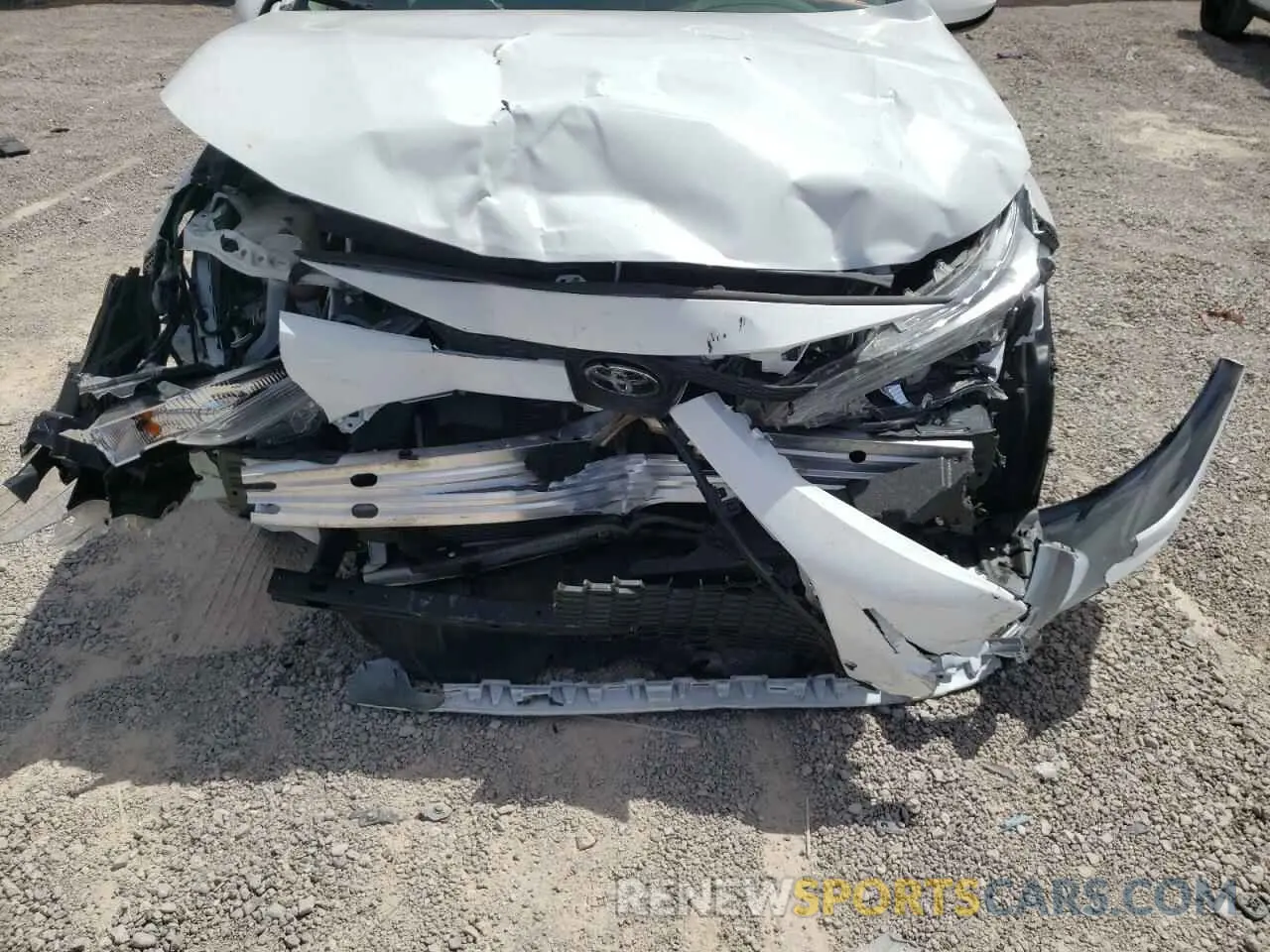 9 fotografías del automóvil dañado 5YFEPRAE3LP118134 TOYOTA COROLLA 2020