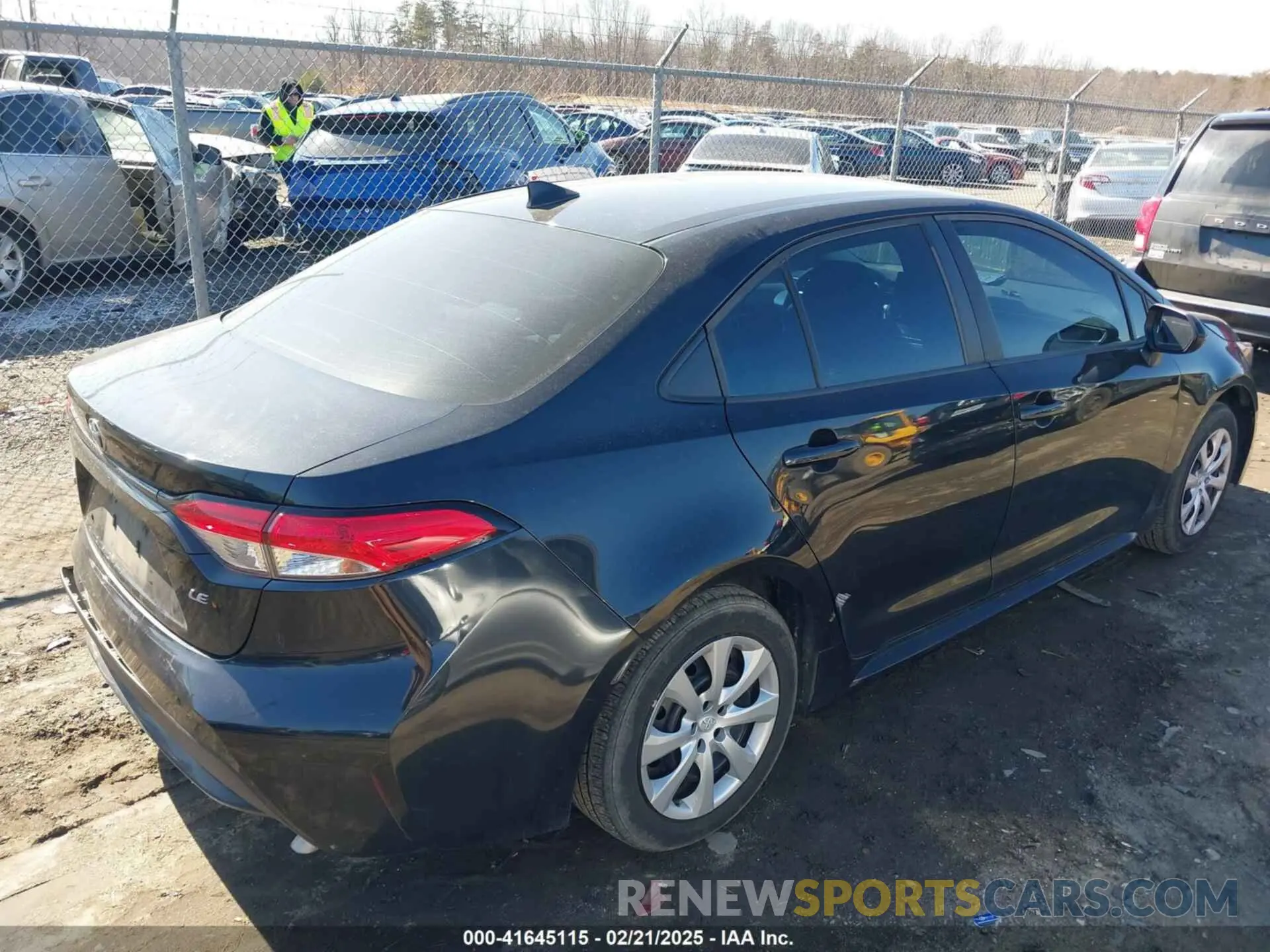 4 fotografías del automóvil dañado 5YFEPRAE3LP126010 TOYOTA COROLLA 2020