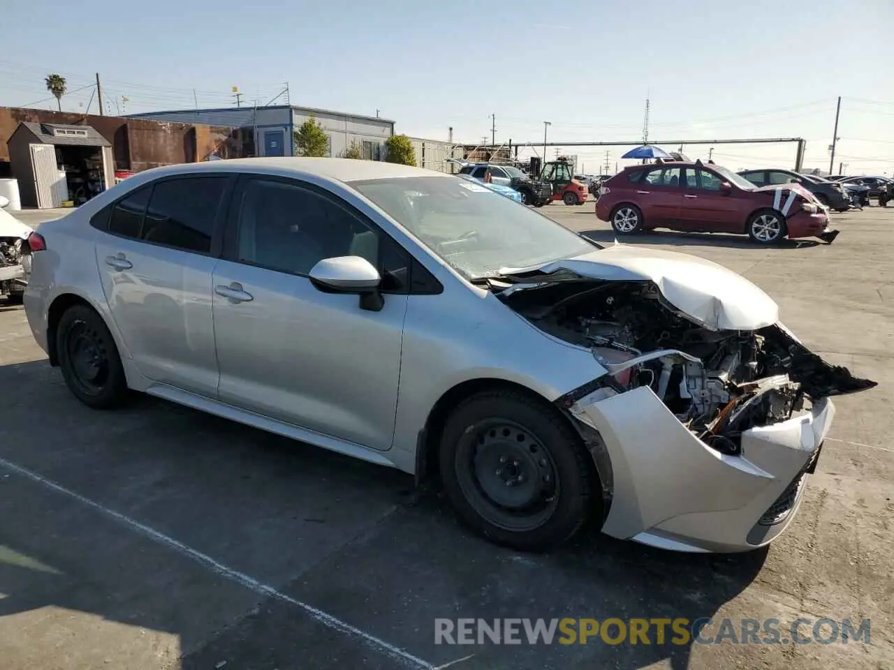 4 fotografías del automóvil dañado 5YFEPRAE3LP136973 TOYOTA COROLLA 2020