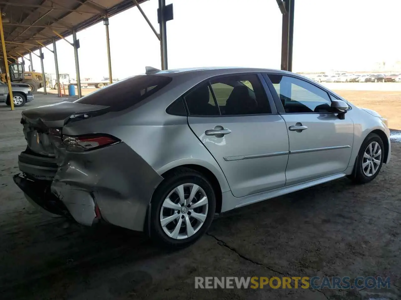 3 fotografías del automóvil dañado 5YFEPRAE3LP145897 TOYOTA COROLLA 2020