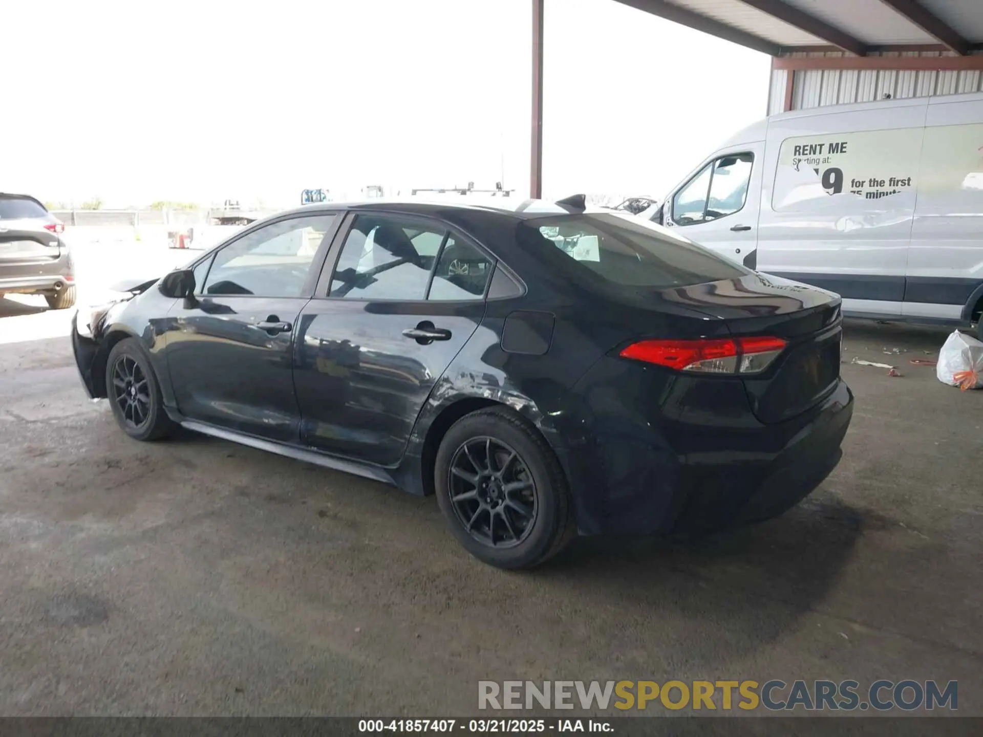 3 fotografías del automóvil dañado 5YFEPRAE4LP004997 TOYOTA COROLLA 2020