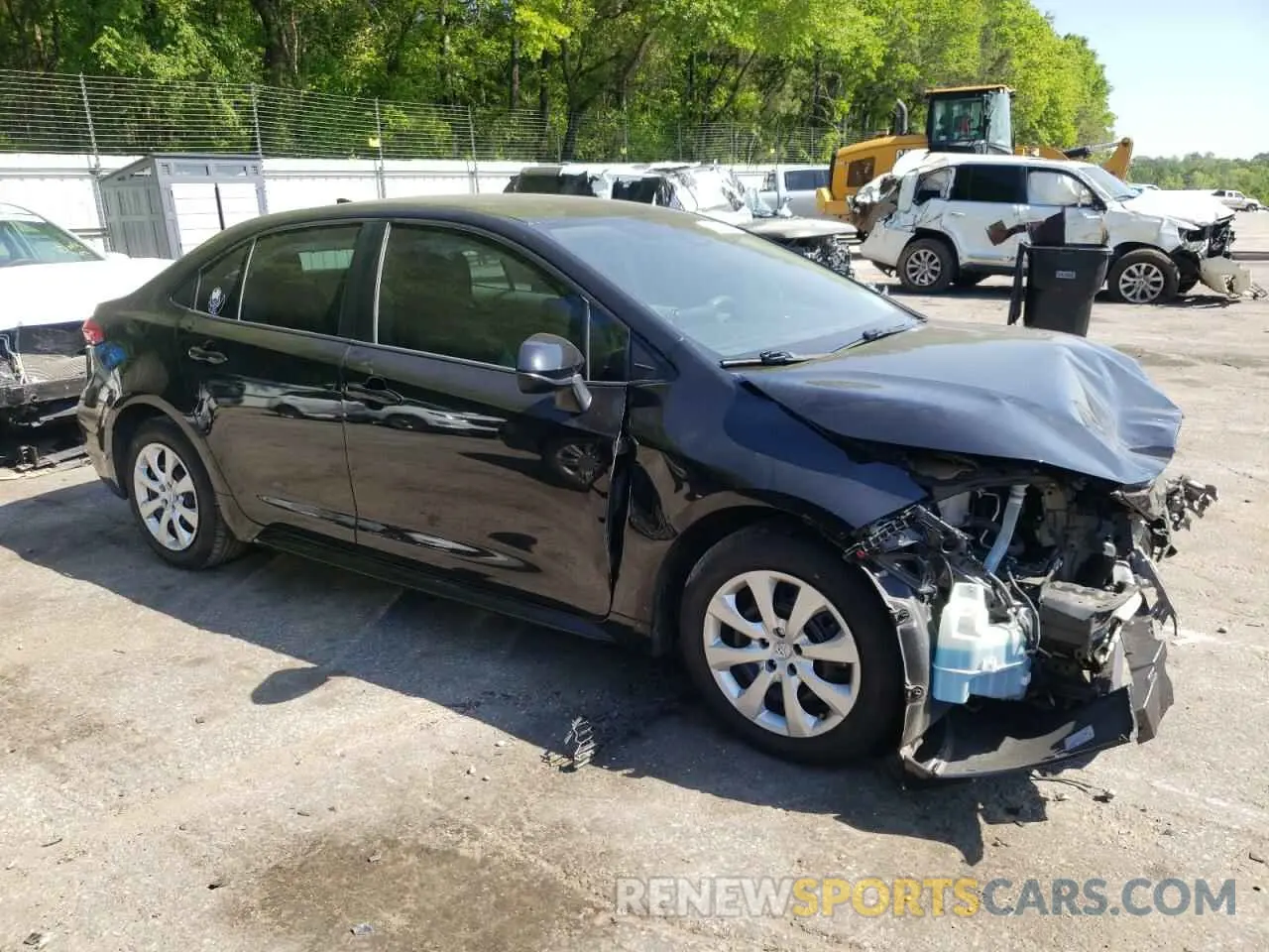 4 fotografías del automóvil dañado 5YFEPRAE4LP006958 TOYOTA COROLLA 2020