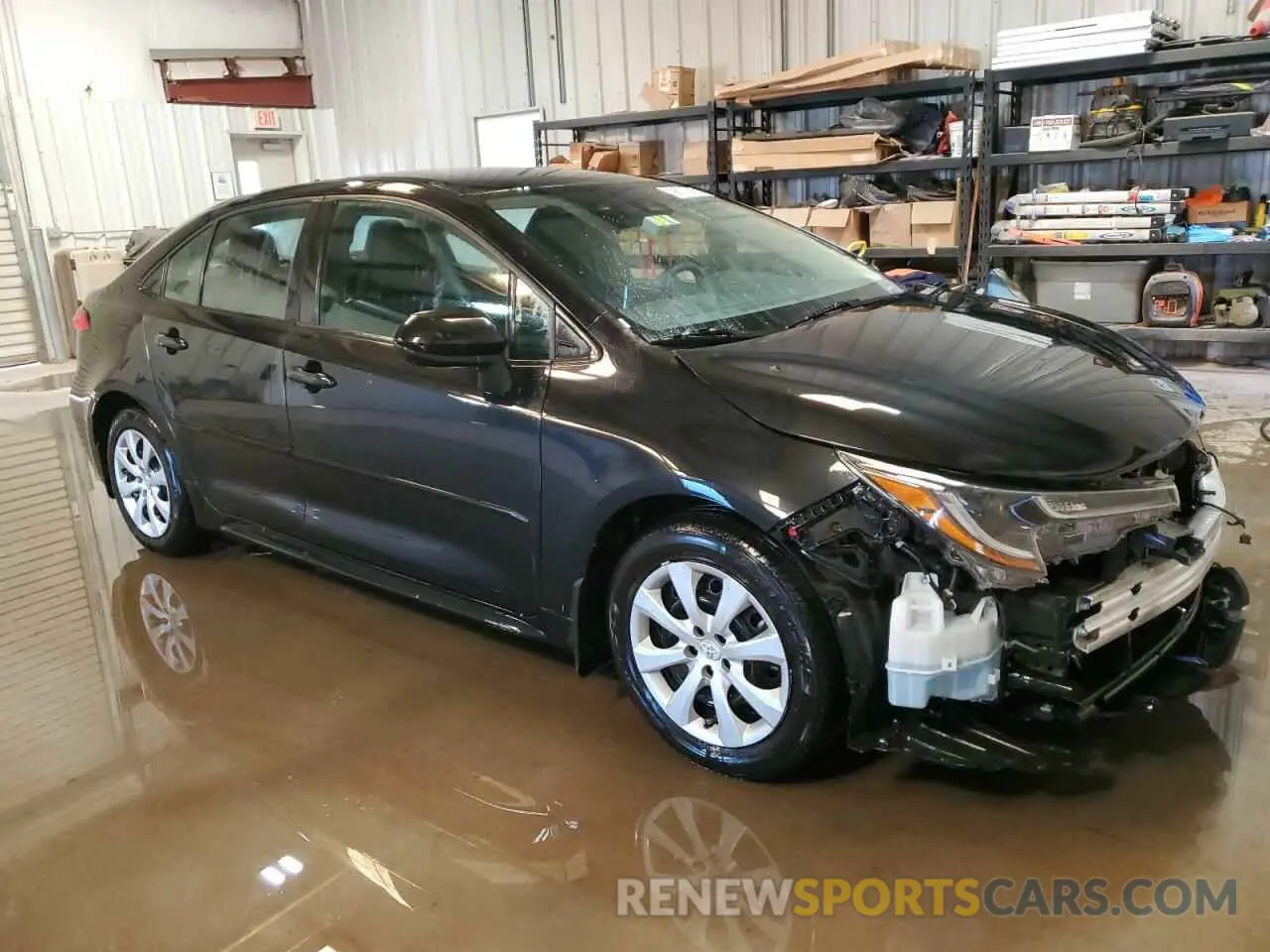 4 fotografías del automóvil dañado 5YFEPRAE4LP009889 TOYOTA COROLLA 2020