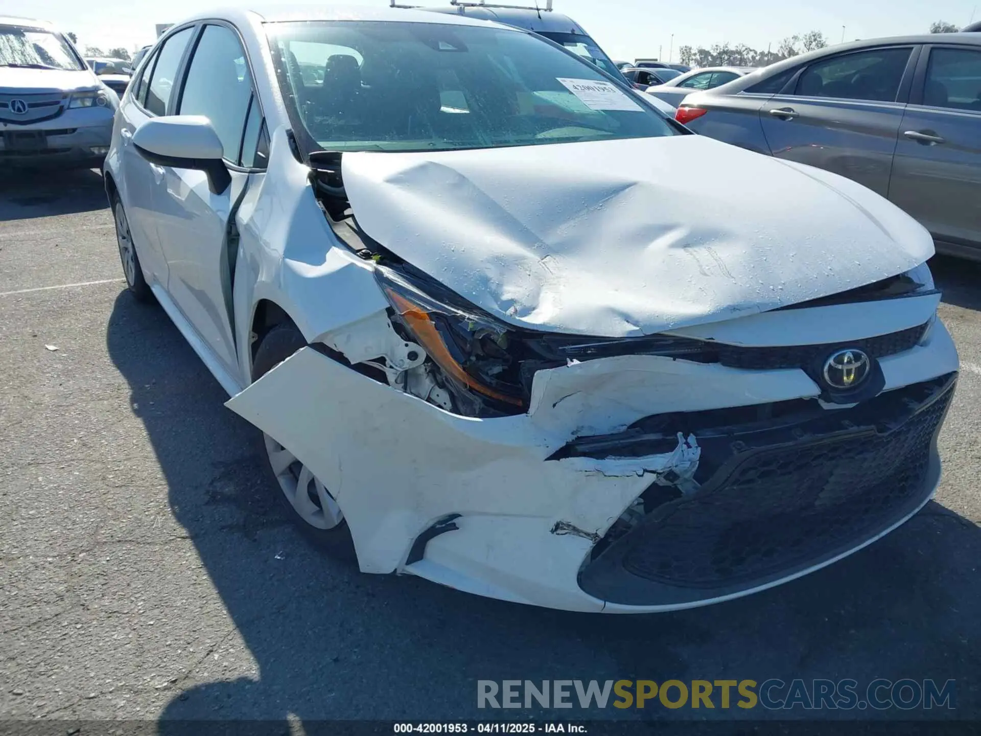 6 fotografías del automóvil dañado 5YFEPRAE4LP012856 TOYOTA COROLLA 2020