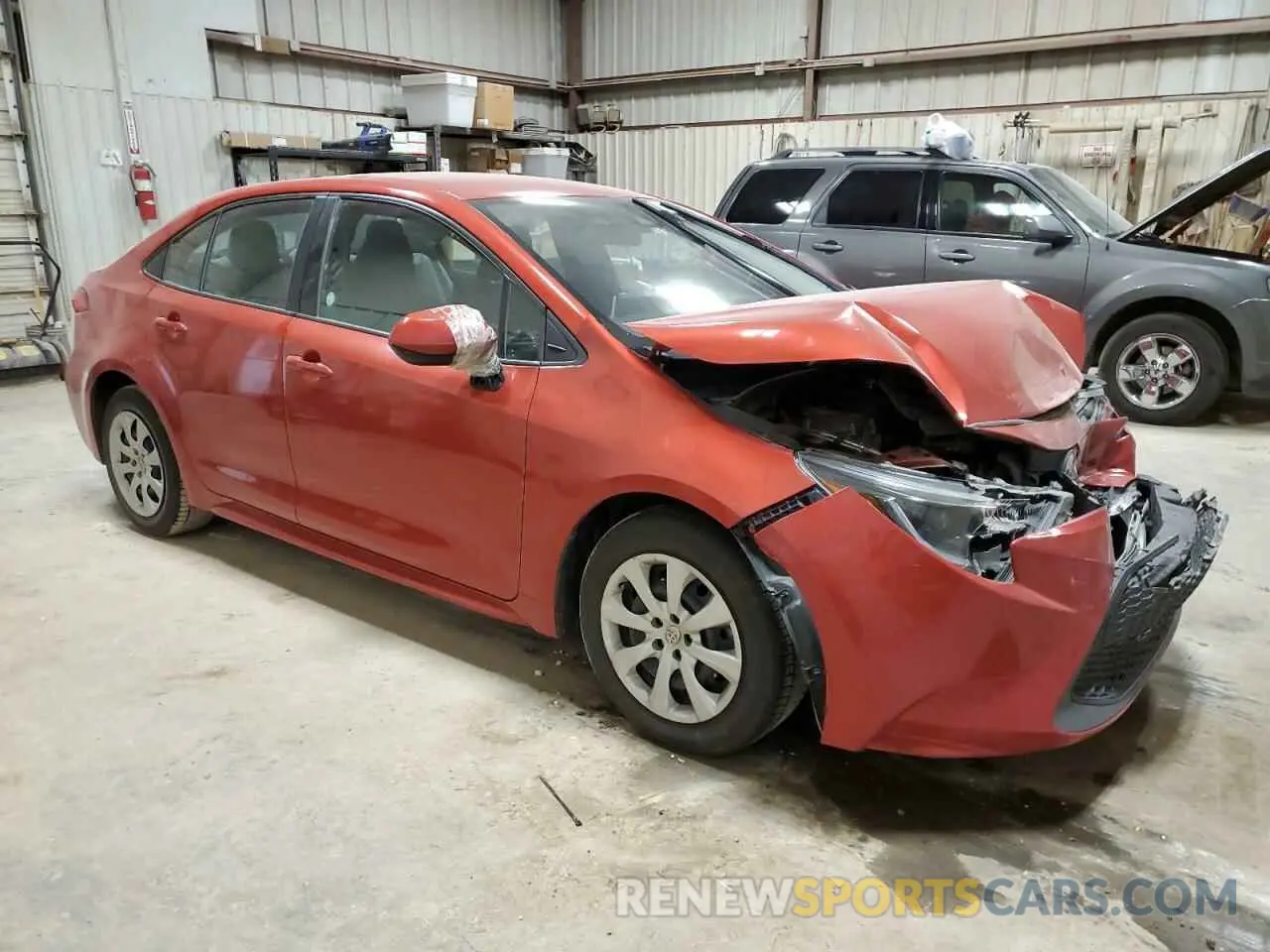 4 fotografías del automóvil dañado 5YFEPRAE4LP026594 TOYOTA COROLLA 2020