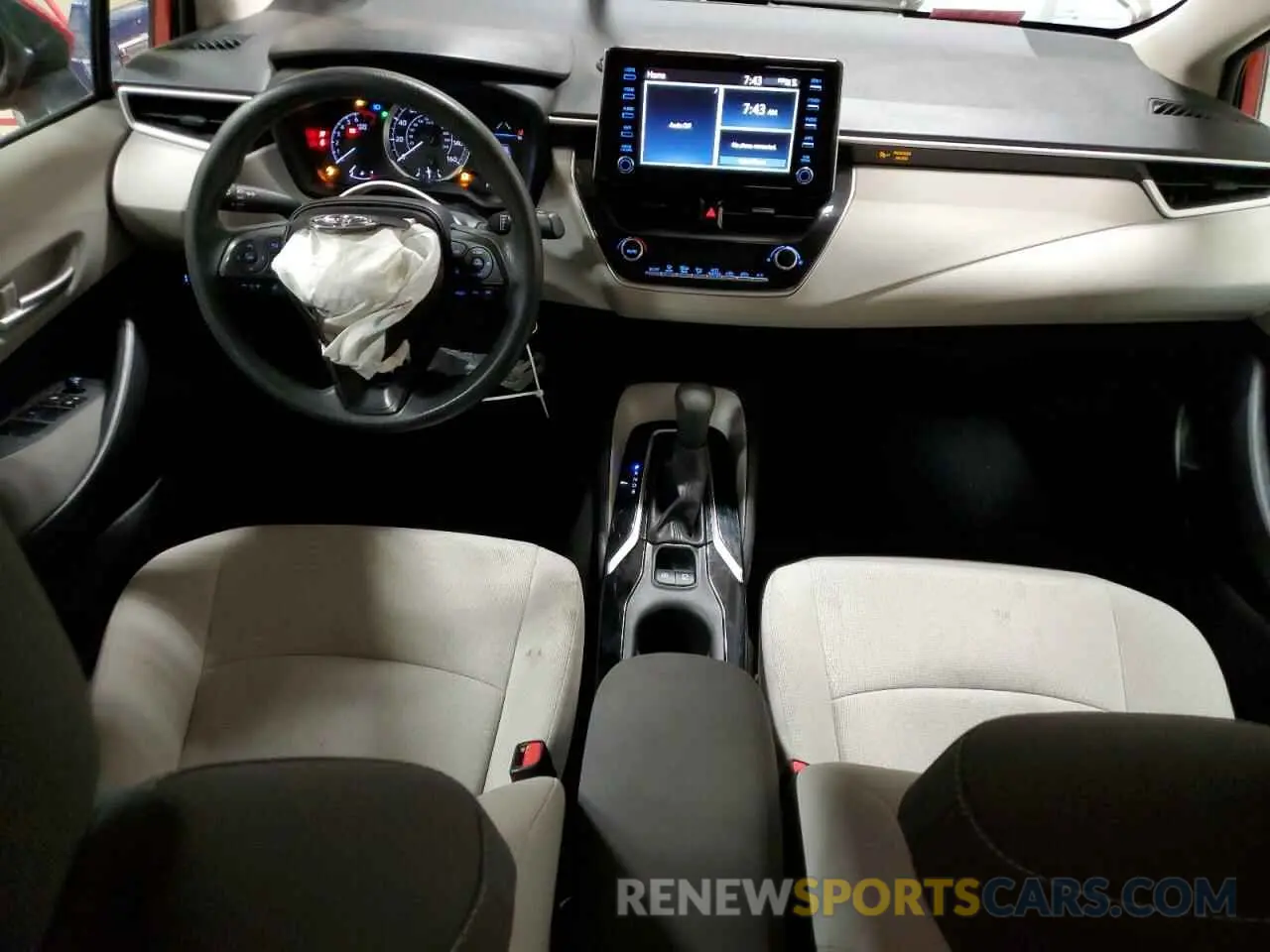 8 fotografías del automóvil dañado 5YFEPRAE4LP026594 TOYOTA COROLLA 2020