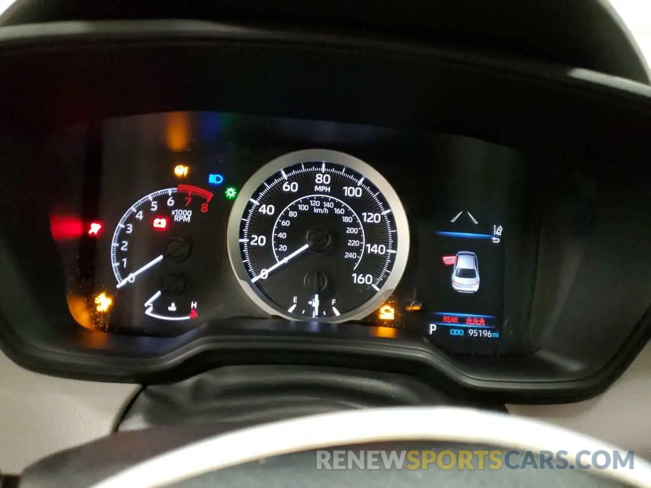 9 fotografías del automóvil dañado 5YFEPRAE4LP026594 TOYOTA COROLLA 2020