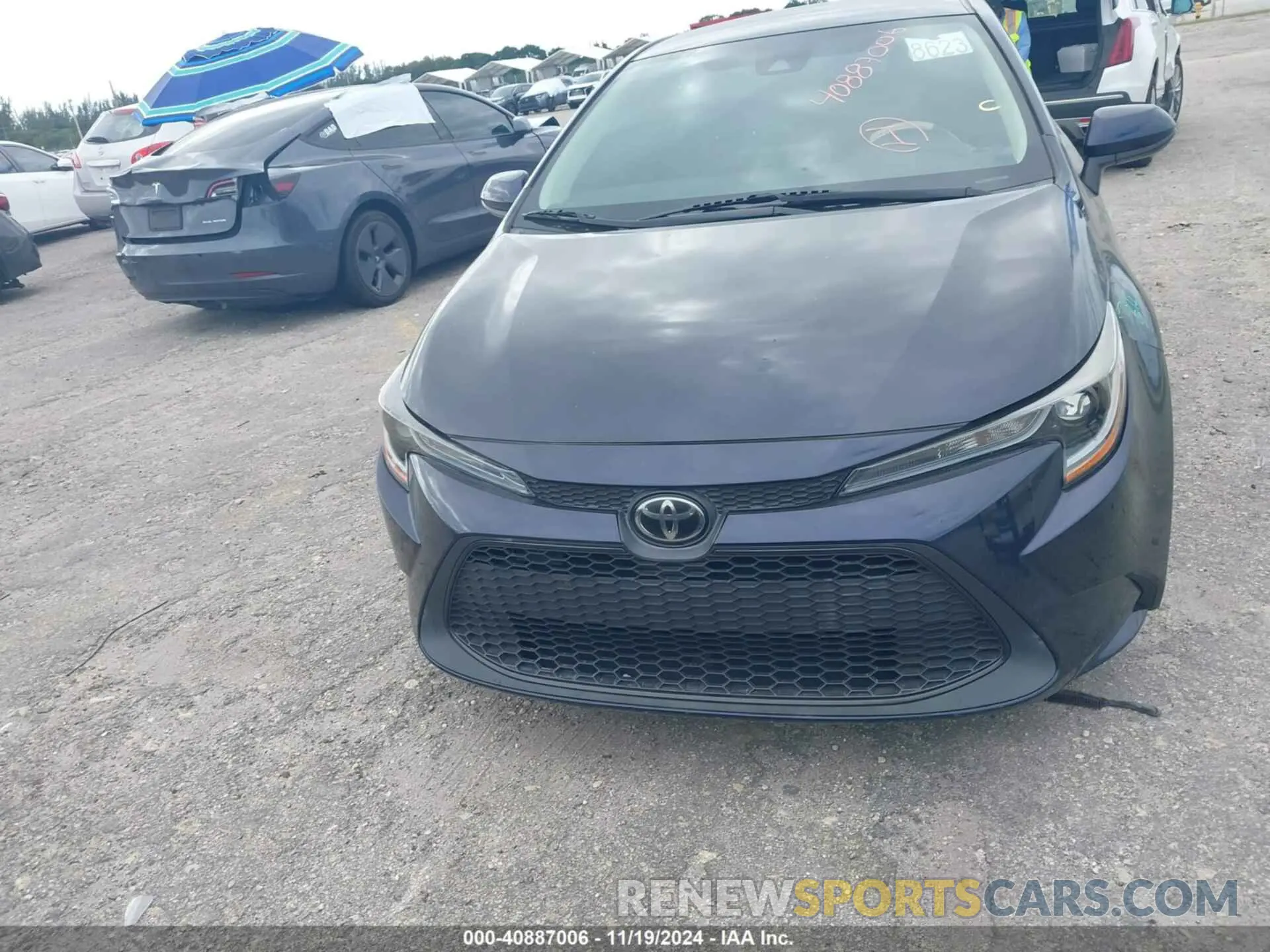 13 fotografías del automóvil dañado 5YFEPRAE4LP055903 TOYOTA COROLLA 2020