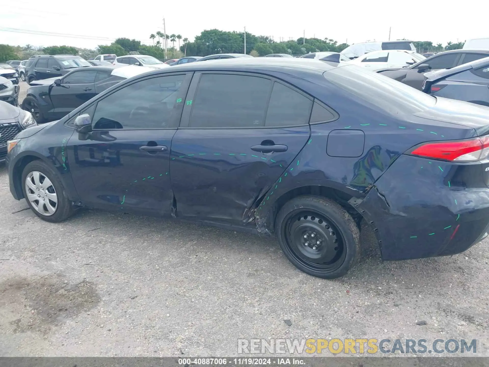 6 fotografías del automóvil dañado 5YFEPRAE4LP055903 TOYOTA COROLLA 2020