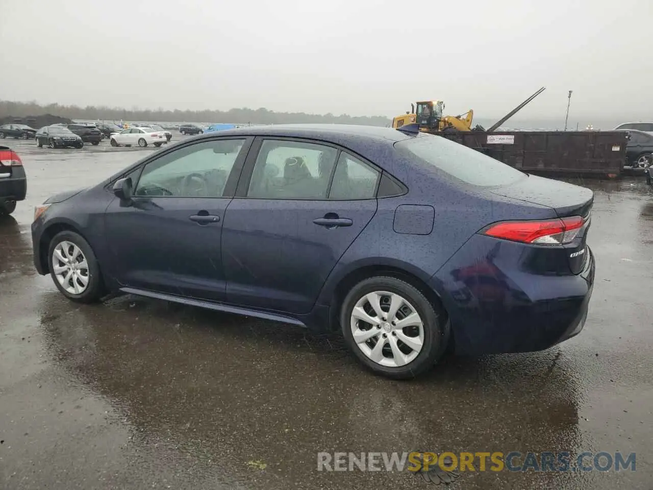2 fotografías del automóvil dañado 5YFEPRAE4LP056419 TOYOTA COROLLA 2020