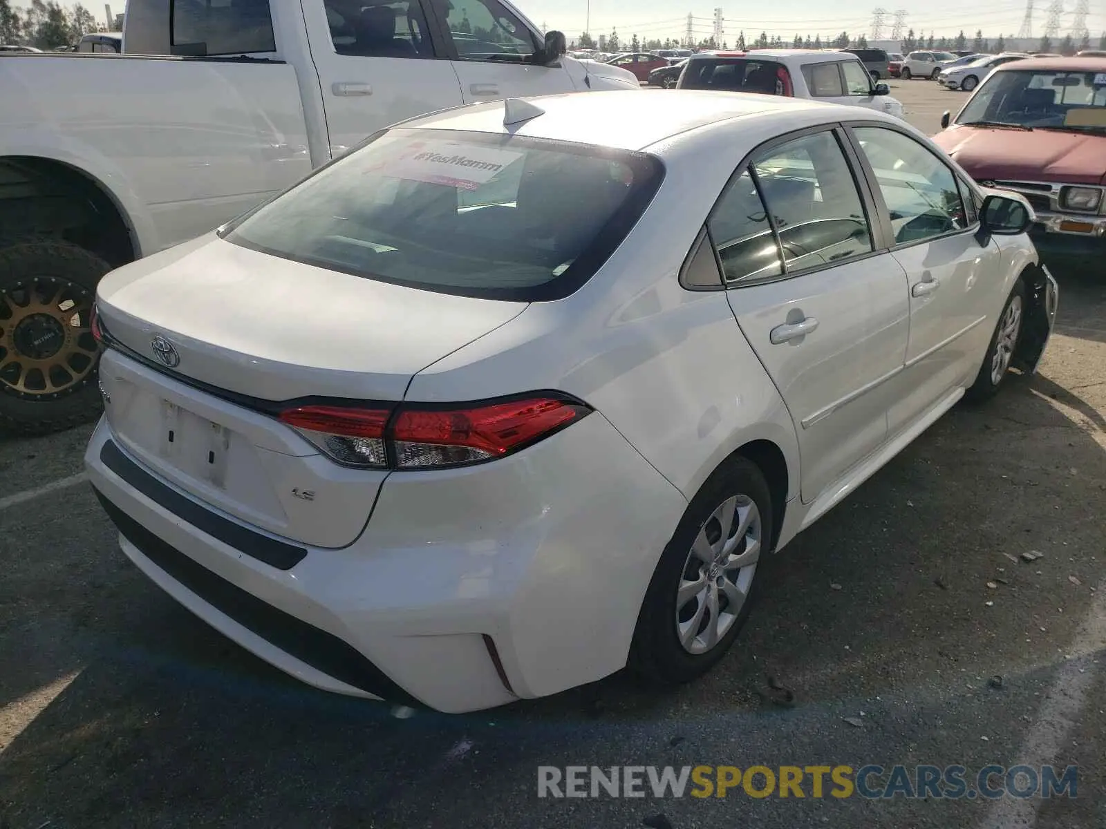 4 fotografías del automóvil dañado 5YFEPRAE4LP057909 TOYOTA COROLLA 2020