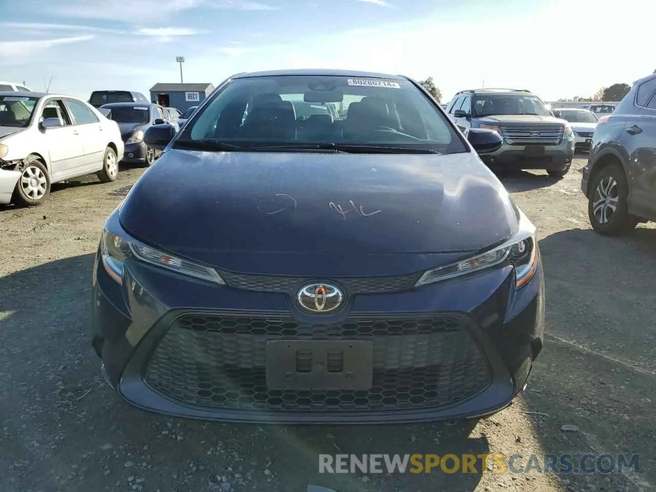 5 fotografías del automóvil dañado 5YFEPRAE4LP057988 TOYOTA COROLLA 2020