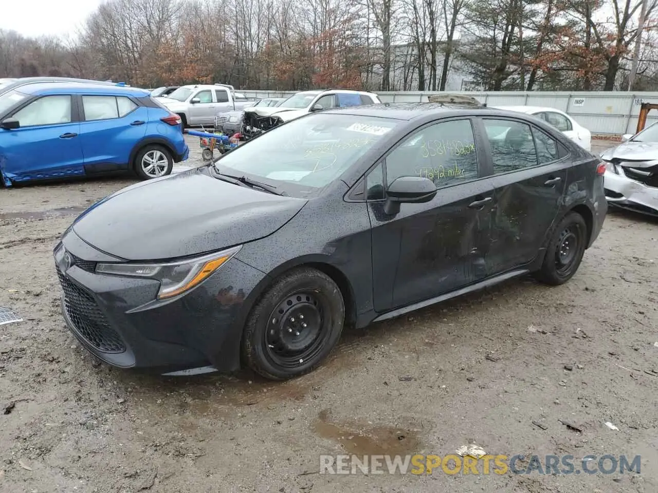 1 fotografías del automóvil dañado 5YFEPRAE4LP058378 TOYOTA COROLLA 2020