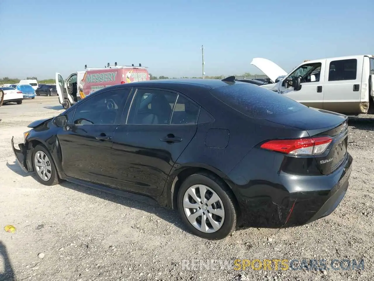 2 fotografías del automóvil dañado 5YFEPRAE4LP059689 TOYOTA COROLLA 2020