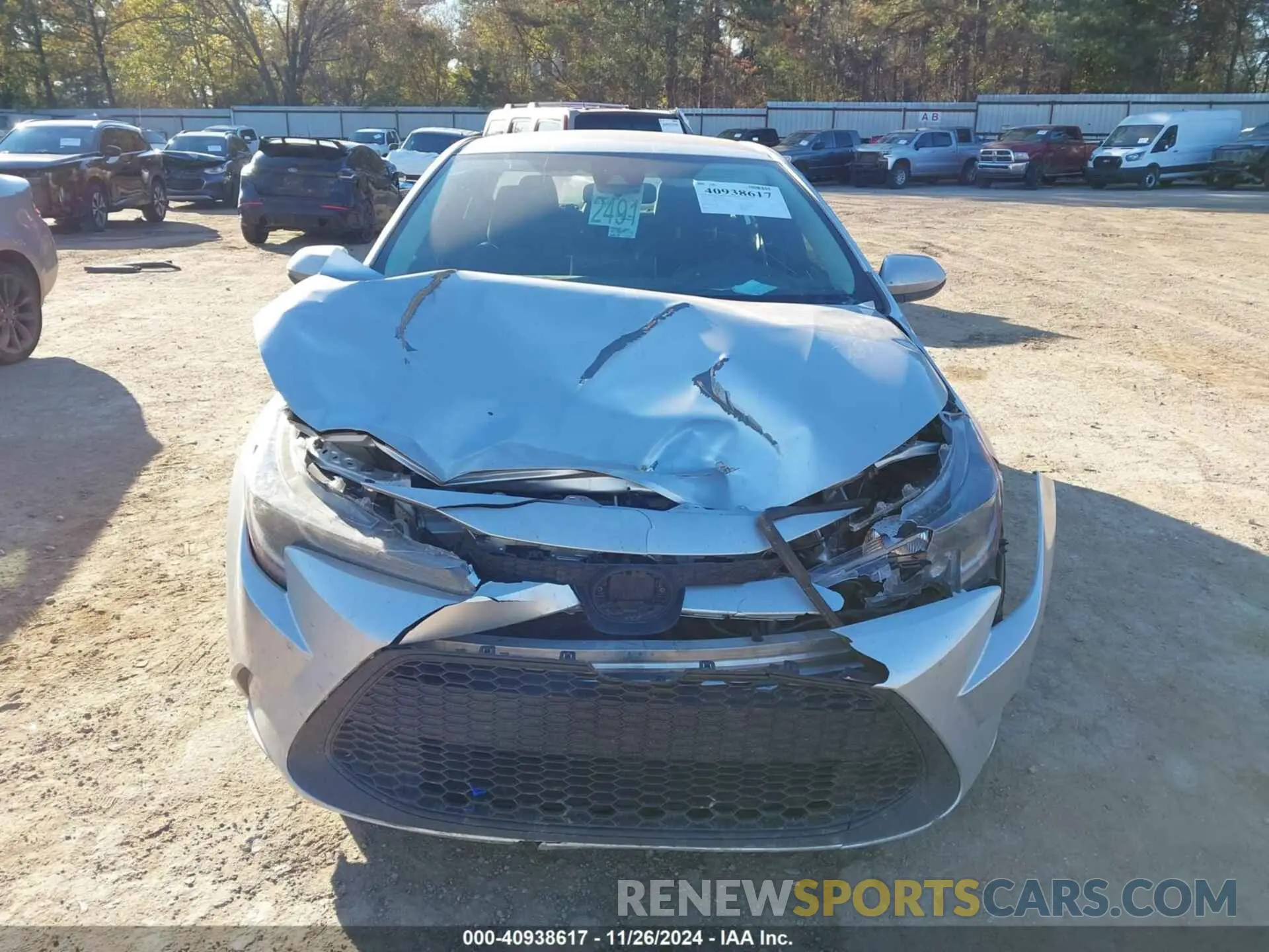 6 fotografías del automóvil dañado 5YFEPRAE4LP068232 TOYOTA COROLLA 2020