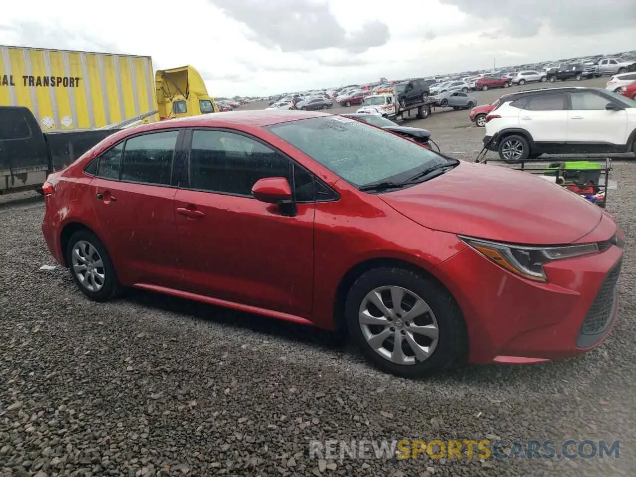 4 fotografías del automóvil dañado 5YFEPRAE4LP073138 TOYOTA COROLLA 2020