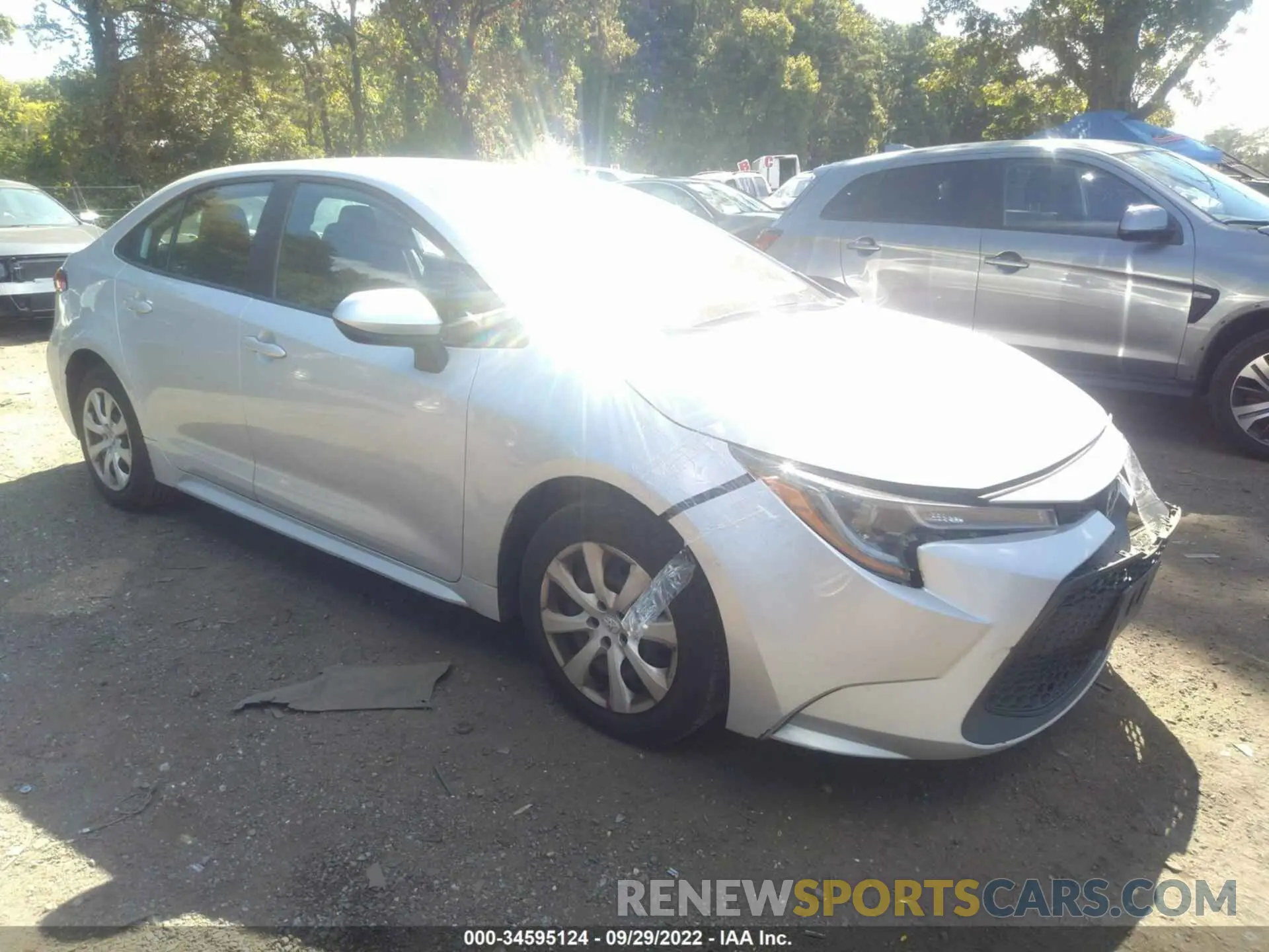 1 fotografías del automóvil dañado 5YFEPRAE4LP096659 TOYOTA COROLLA 2020