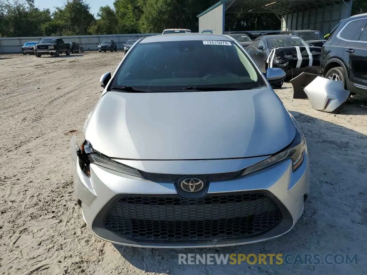 5 fotografías del automóvil dañado 5YFEPRAE4LP096838 TOYOTA COROLLA 2020