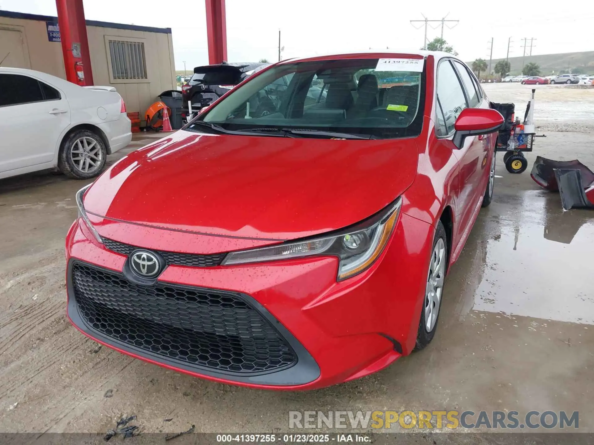 2 fotografías del automóvil dañado 5YFEPRAE4LP099044 TOYOTA COROLLA 2020