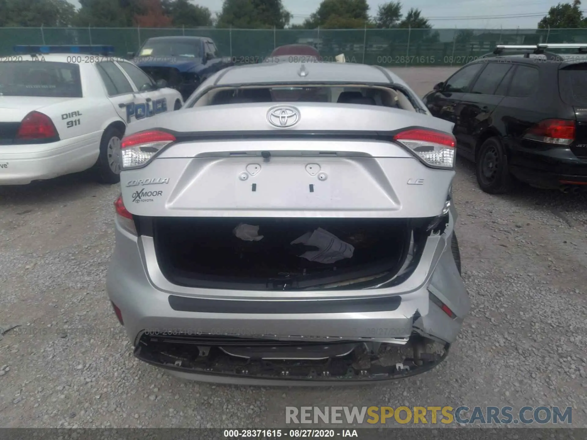 6 fotografías del automóvil dañado 5YFEPRAE4LP099948 TOYOTA COROLLA 2020