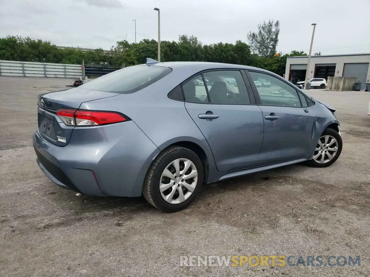 3 fotografías del automóvil dañado 5YFEPRAE4LP100080 TOYOTA COROLLA 2020